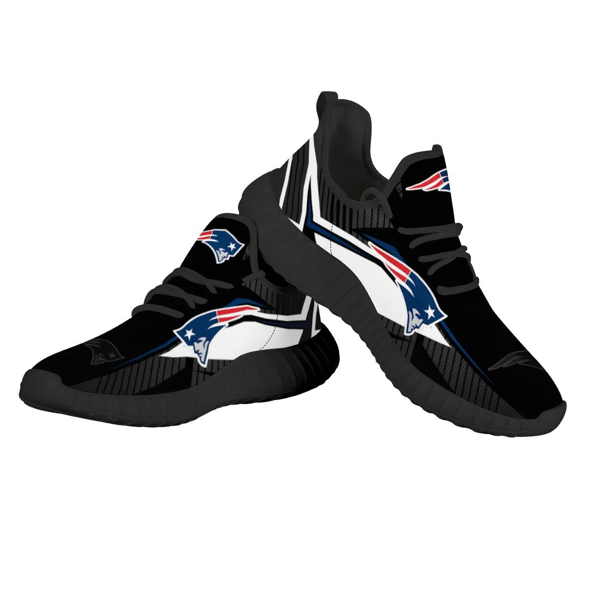 Men's NFL New England Patriots Mesh Knit Sneakers/Shoes 006